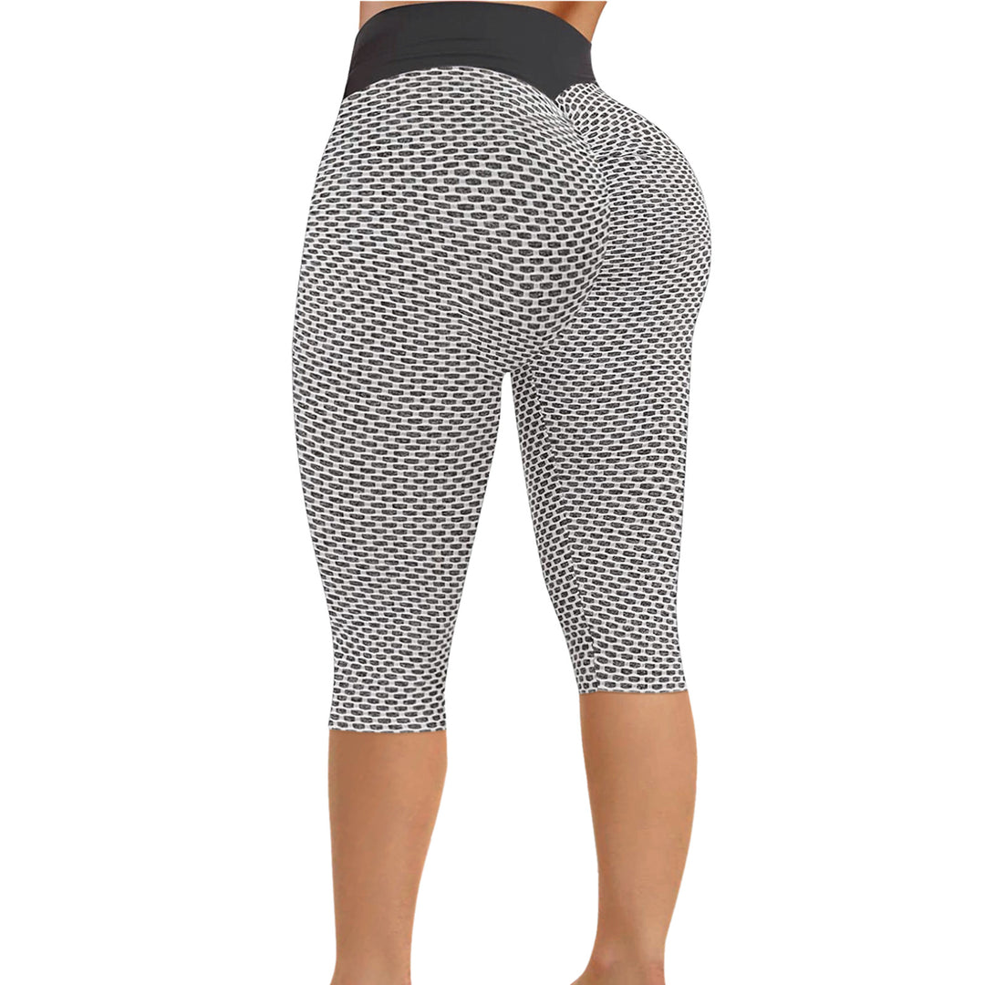 Damen Hochgeschnittene Sportleggings mit Nahtdesign Drune