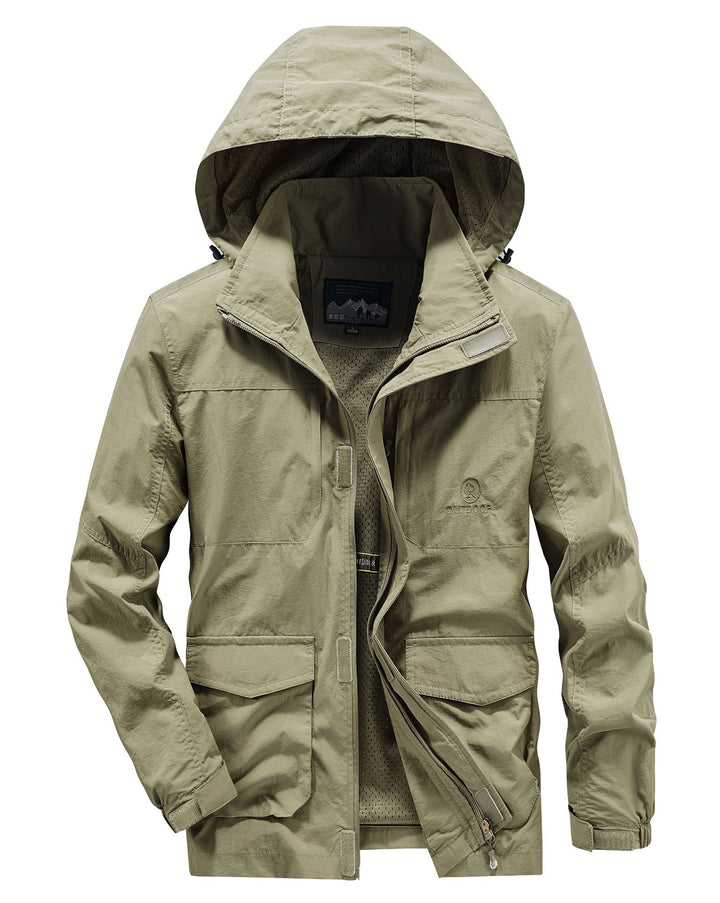 Herren Robuste Wetterjacke mit praktischen Taschen Drune