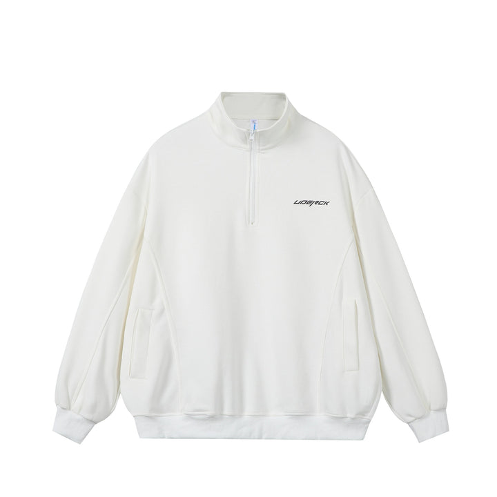 Unisex Oversize-Halbzip-Sweatshirt aus French-Terry mit Stehkragen Drune