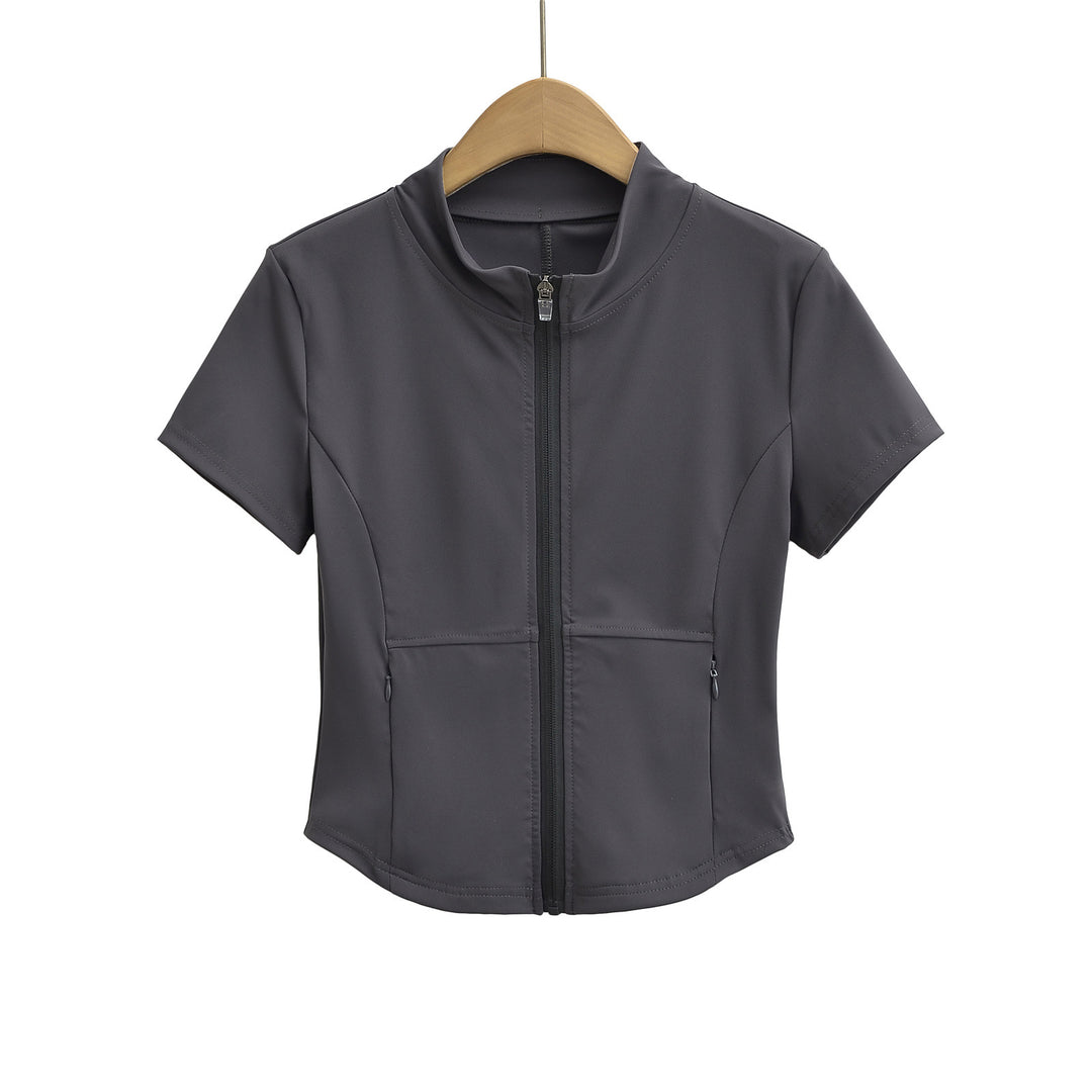 Damen Sportliche Kurzjacke mit praktischem Reißverschluss und Seitentaschen Drune