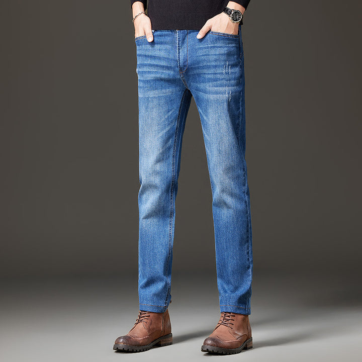 Herren Jeans im geraden Schnitt aus Stretch-Denim mit klassischem fünf‑Taschen‑Schnitt Drune