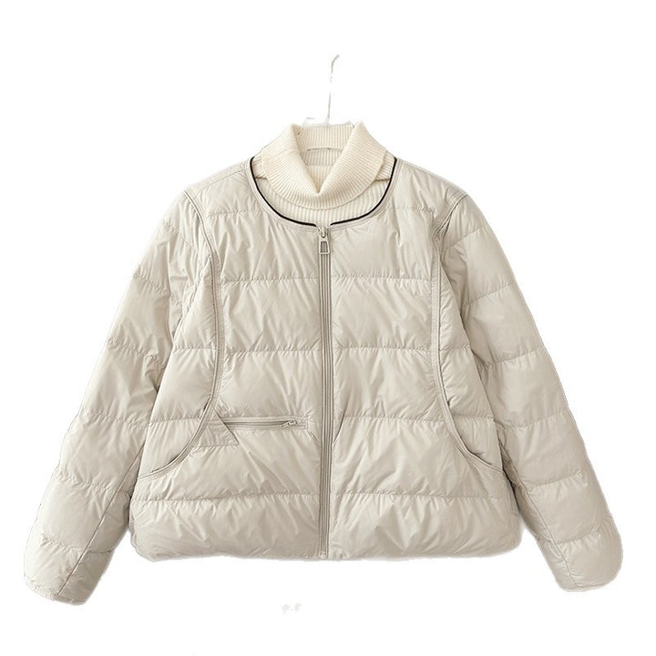Damen Bequeme gesteppte Freizeitjacke mit hochschließendem Kragen und seitlichen Taschen Drune