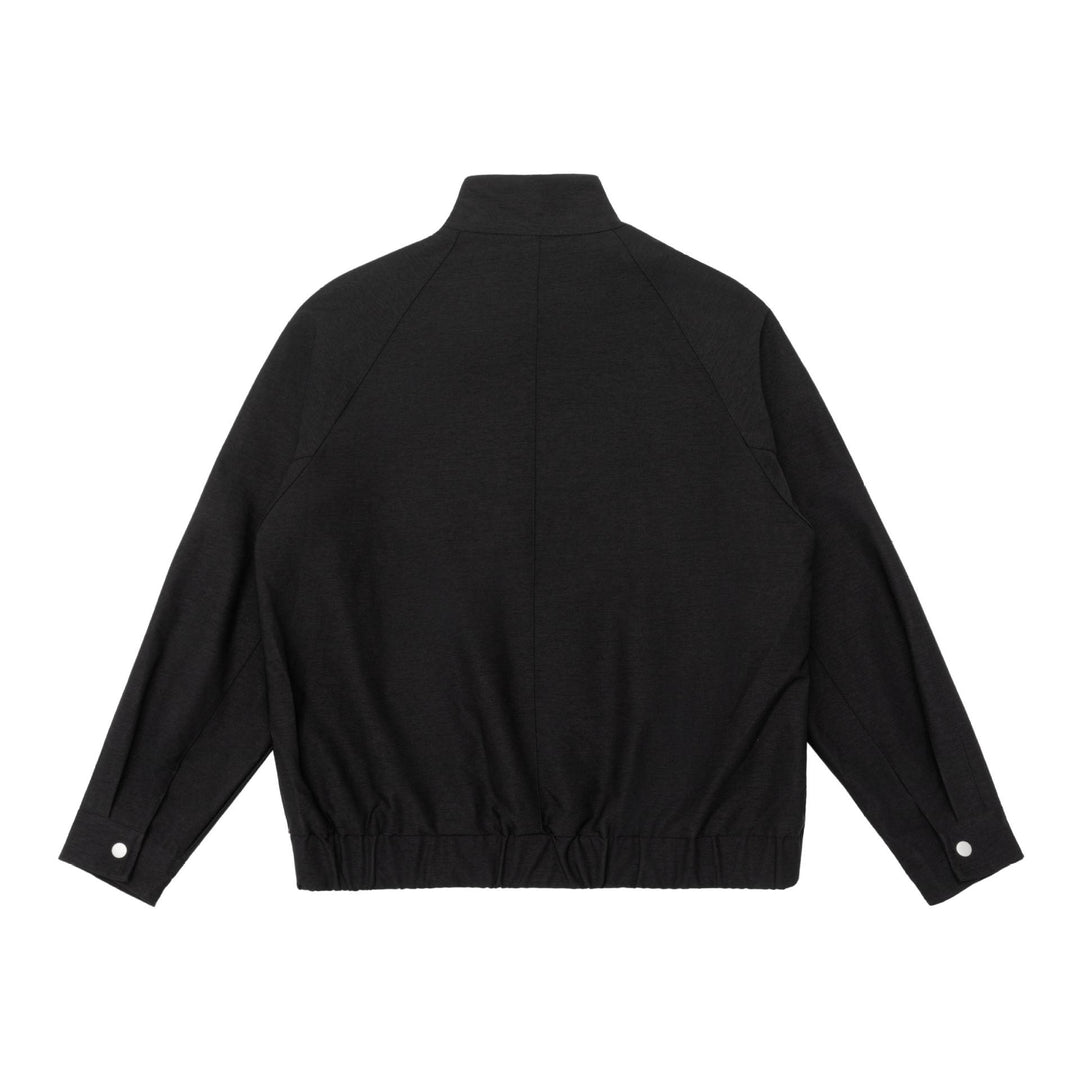 Herren Wattierte Bomberjacke mit Stehkragen, Pattentaschen und elastischem Saum Drune