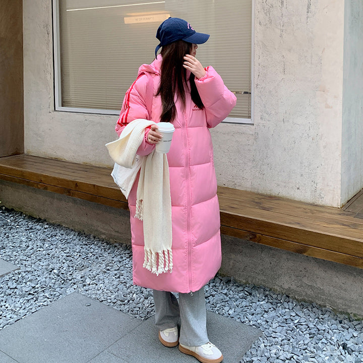 Drune | Warme Lange Puffer Winterjacke für Damen