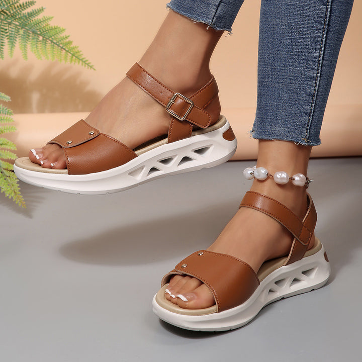 Damen verstellbare Komfortsandalen Drune