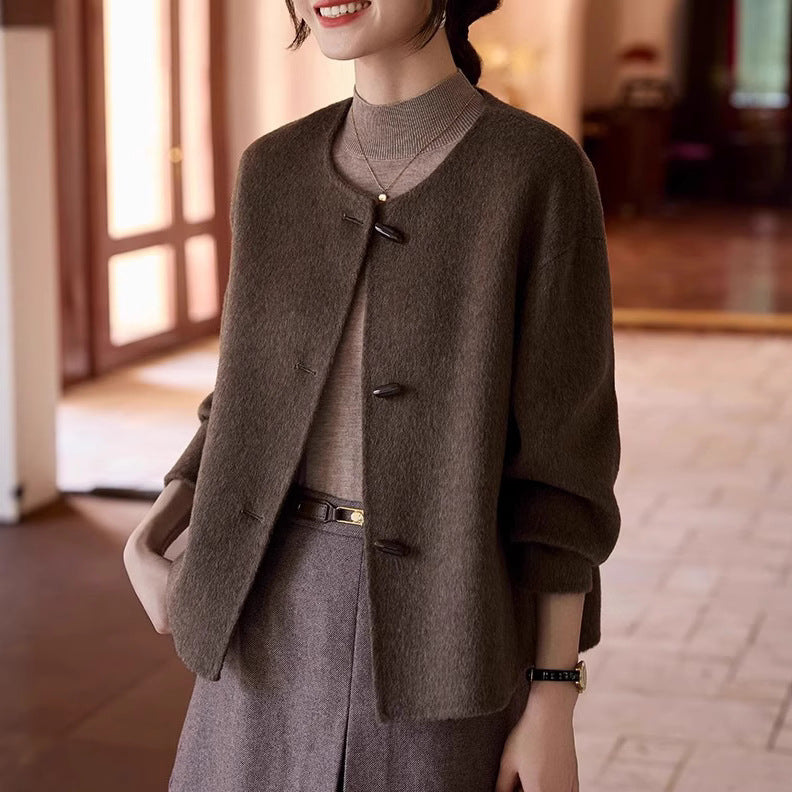 Damen Elegante, warme Strickjacke Drune