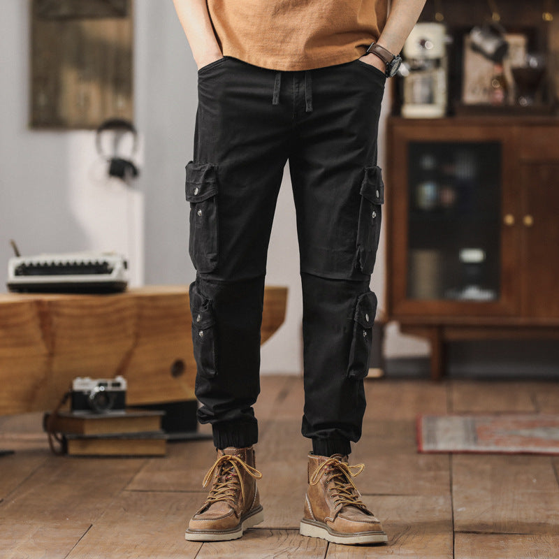 Herren Multifunktions-Cargo-Jogger mit abnehmbaren Kniepanelen, Utility-Taschen und elastischem Saum Drune