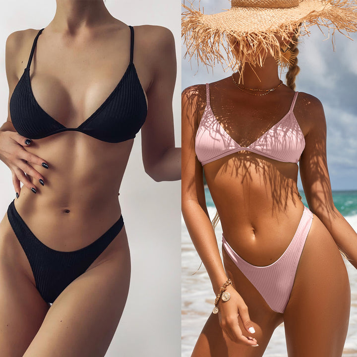 Damen Triangel-Bikini mit hochwertiger Rippstruktur Drune