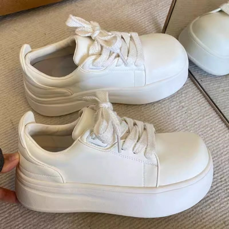 Damen Komfortable Plateau-Sneaker mit atmungsaktivem Obermaterial Drune
