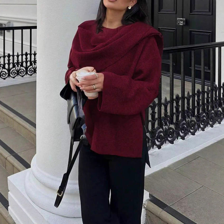 Damen Wickeljacke mit lässigem Schnitt und hochgeschlossenem Design Drune