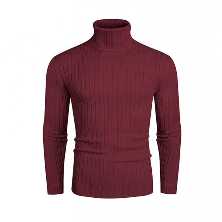 Herren nan gerippter Rollkragenpullover aus Feinstrick mit taillierter Silhouette Drune