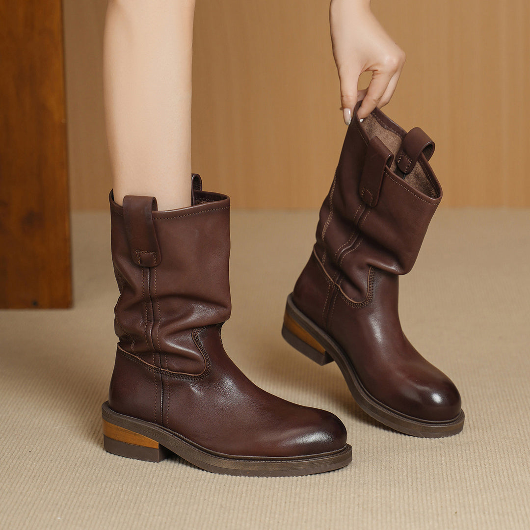 Damen Modische und bequeme Stiefel Drune