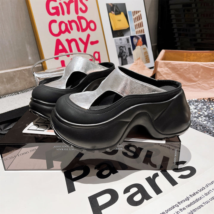 Damen modische Clogs mit konturierter Sohle Drune