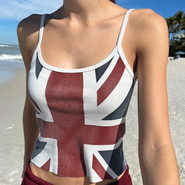 Damen Crop-Top mit Britischem Motiv Drune