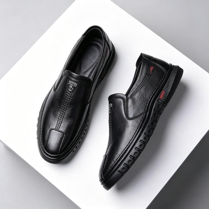 Herren Elegante Leder Slipper Drune