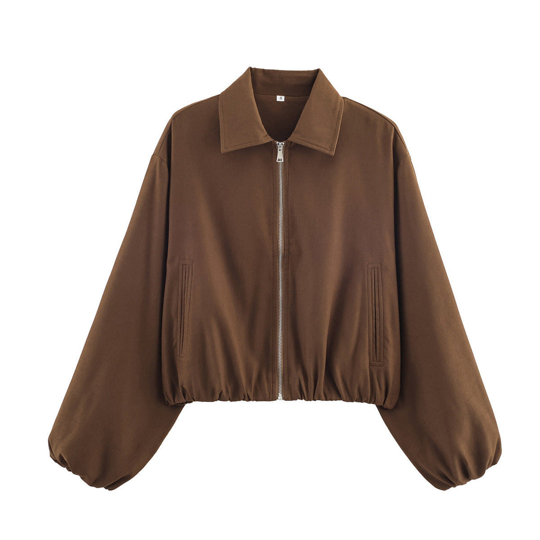 Damen lässige Übergangsjacke mit elastischen Bündchen Drune