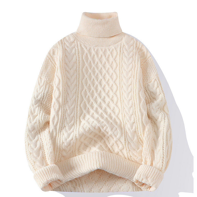 Damen Grobstrickpullover mit Rollkragen Drune