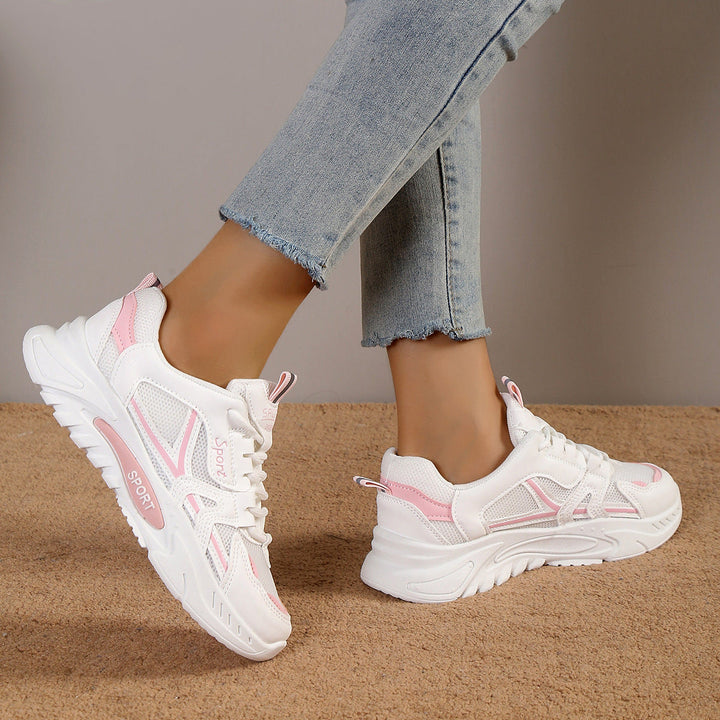 Damen Sportschuhe mit atmungsaktivem Mesh-Obermaterial und dämpfender Laufsohle Drune