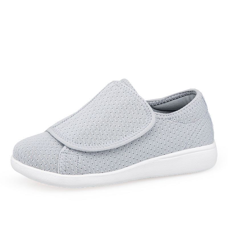 Herren nan orthopädischer Pantoffel mit verstellbarem Klettverschluss, atmungsaktivem Mesh und stoßdämpfender Schaumstoffsohle Drune