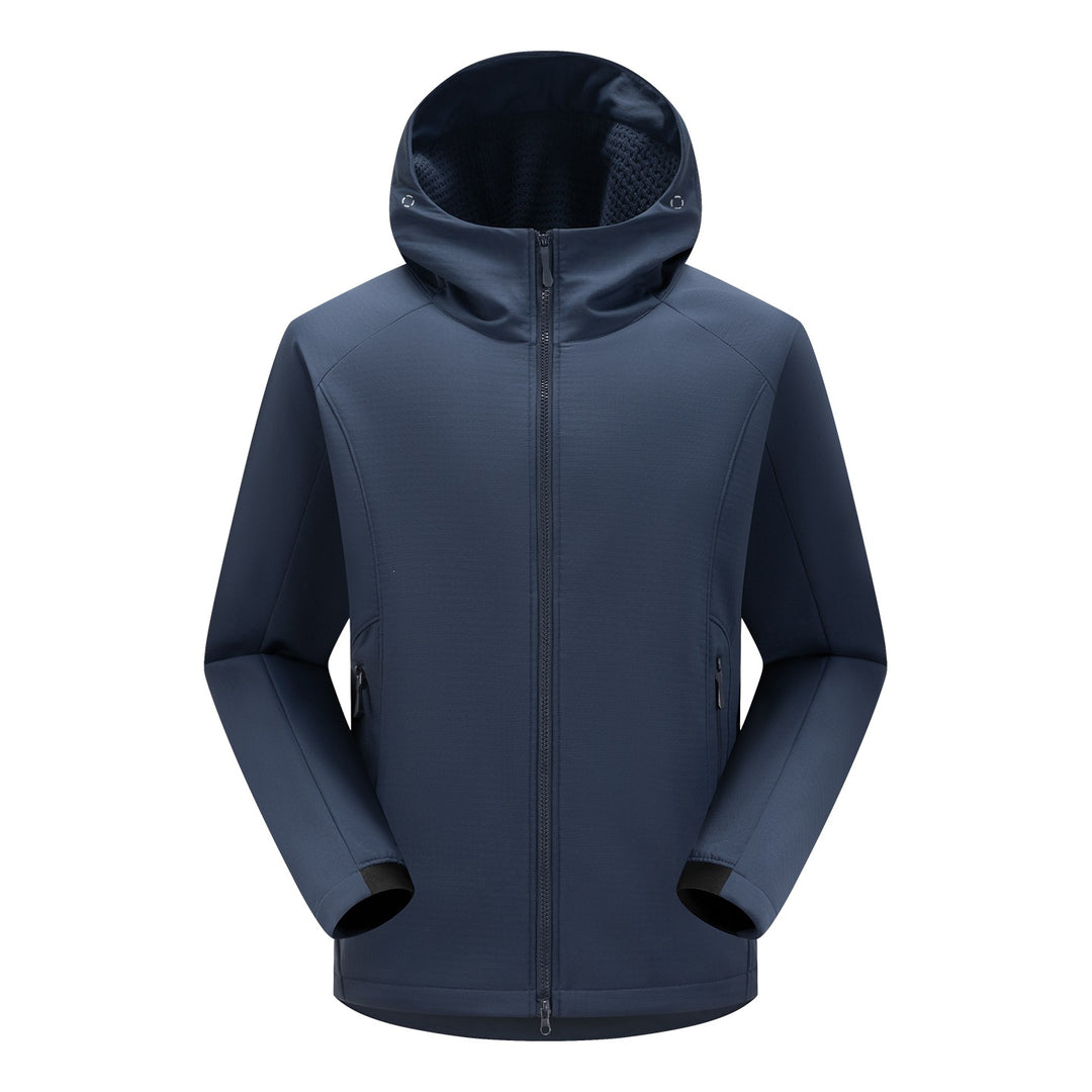 Herren Softshell-Outdoorjacke mit Kapuze, winddichter Membran und ergonomischem Schnitt Drune