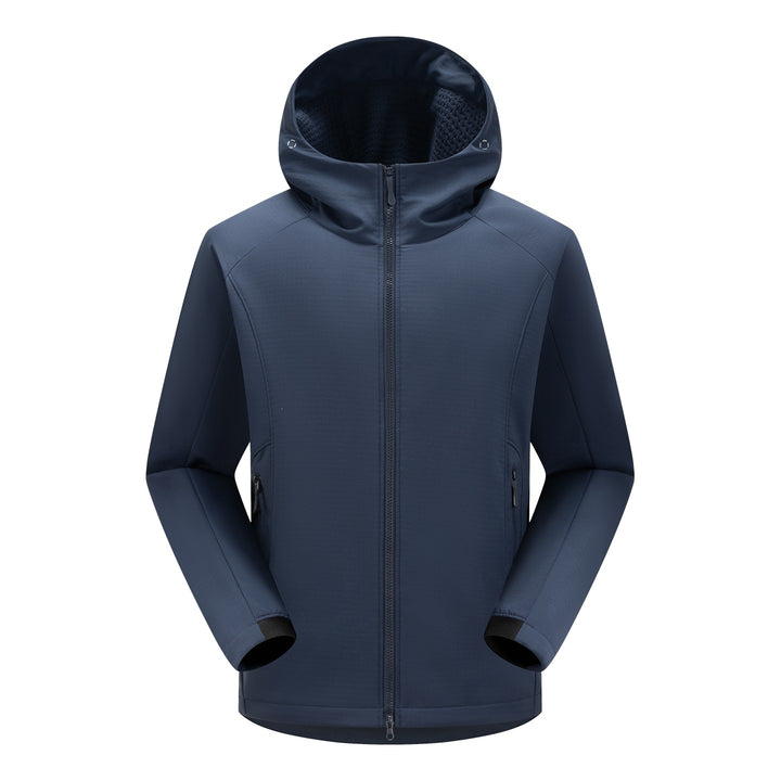 Herren Softshell-Outdoorjacke mit Kapuze, winddichter Membran und ergonomischem Schnitt Drune