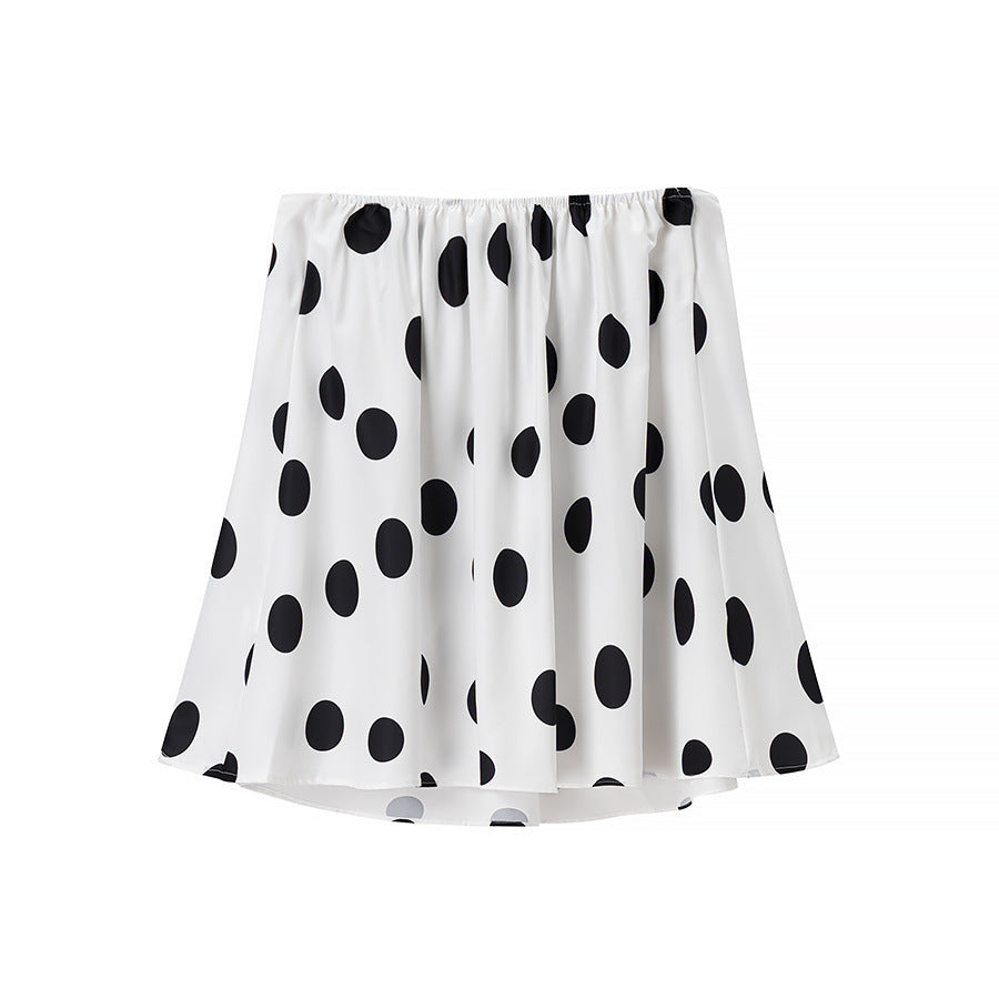Damen Weite Hose mit verspieltem Punktmuster Drune