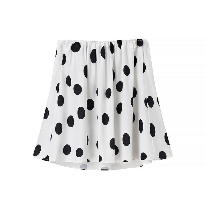 Damen Weite Hose mit verspieltem Punktmuster Drune