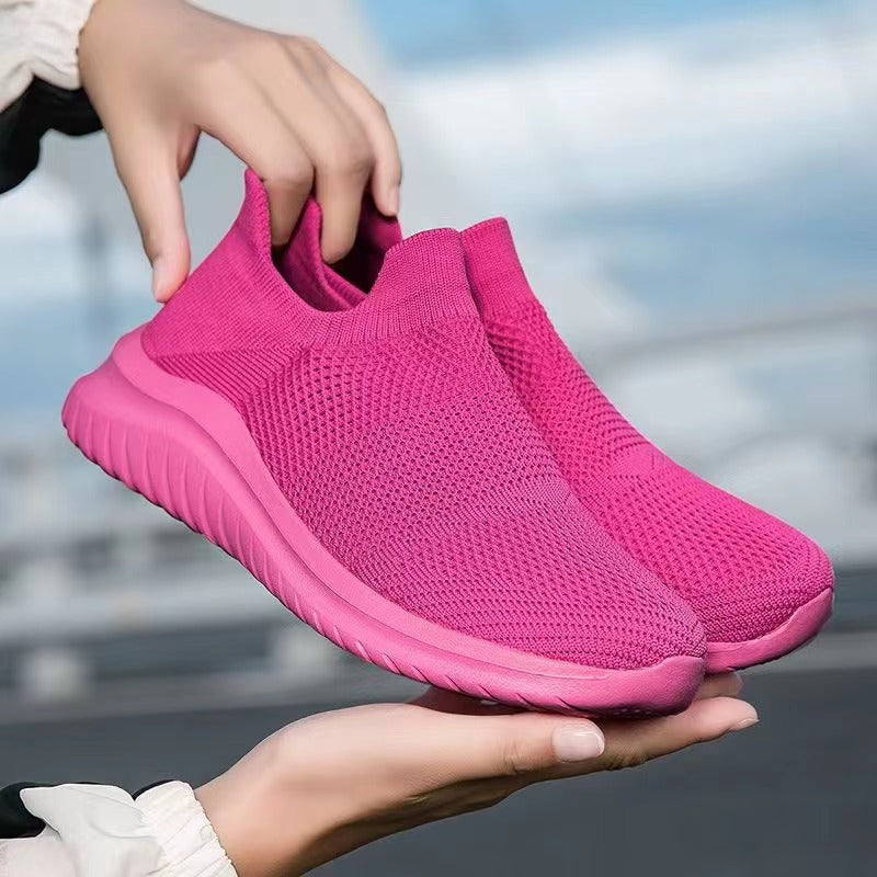 Unisex nan atmungsaktive Strick-Schlupfsneaker mit ergonomischem Memory-Fußbett Drune