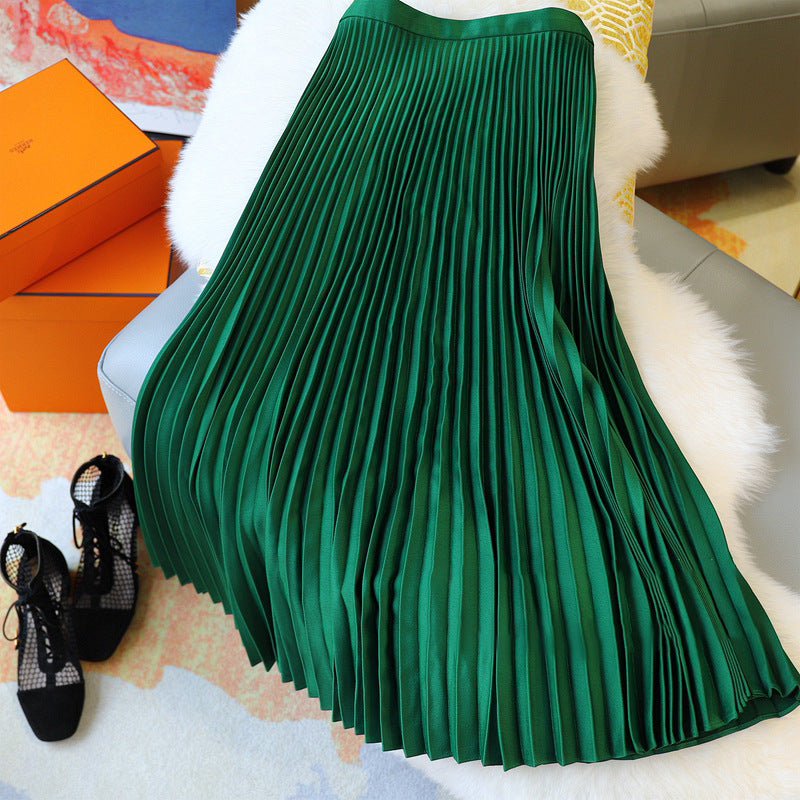 Damen Elegante und luftige Plissee-Rock Kombination Drune