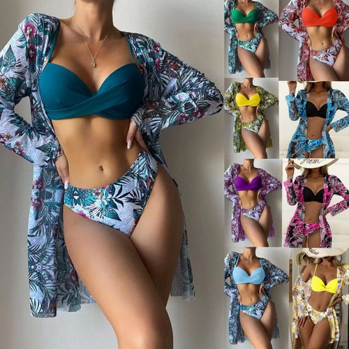 Damen Strandüberwurf-Set mit stylischem Druck Drune