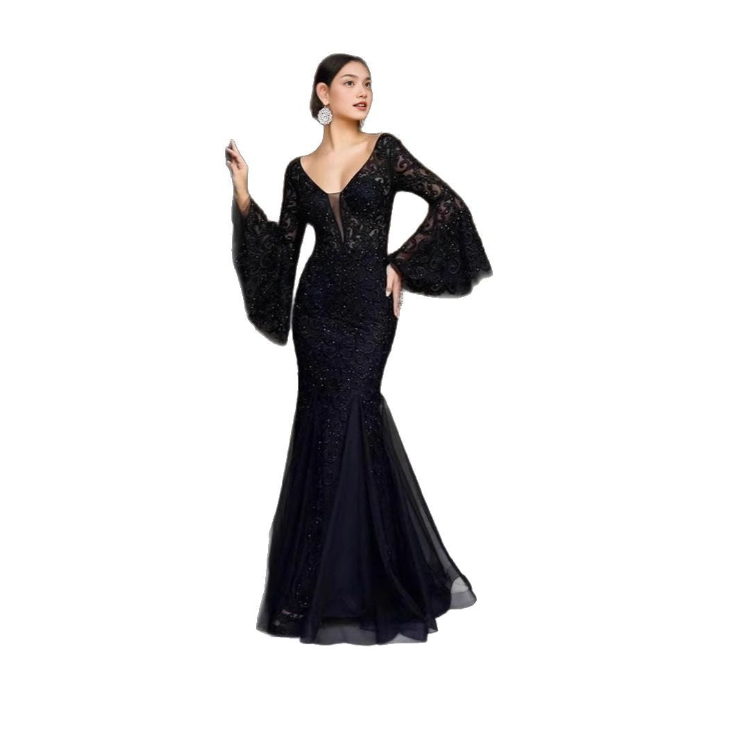 Drune | Vintage Party Lange Meerjungfrau Rock Kleid