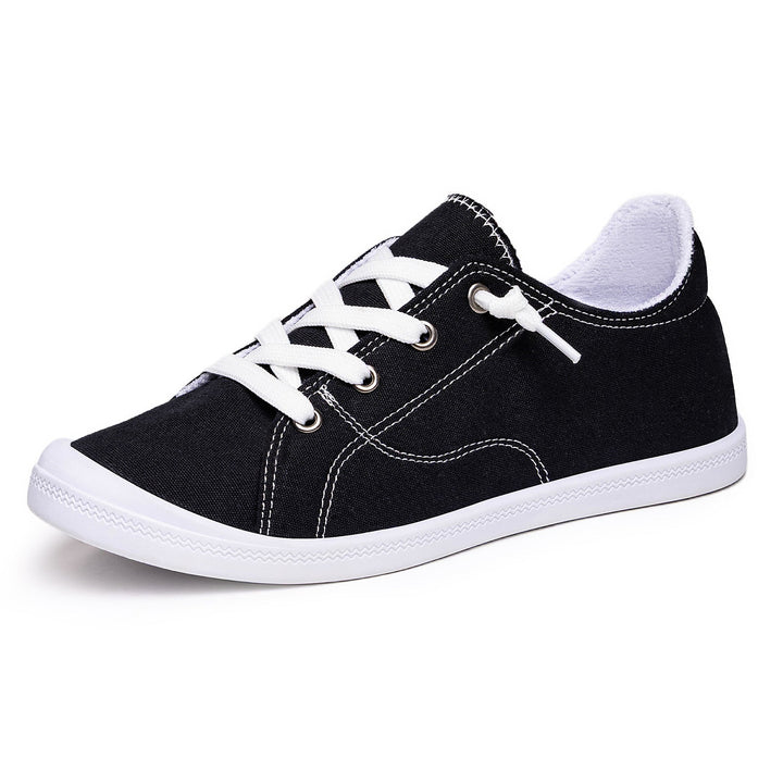 Damen Bequeme Canvas Sneakers mit atmungsaktiver Innensohle Drune