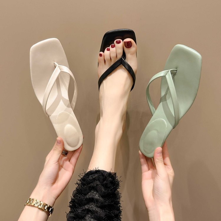 Damen Minimalistische Zehentrenner-Pantoletten mit elegantem Design Drune