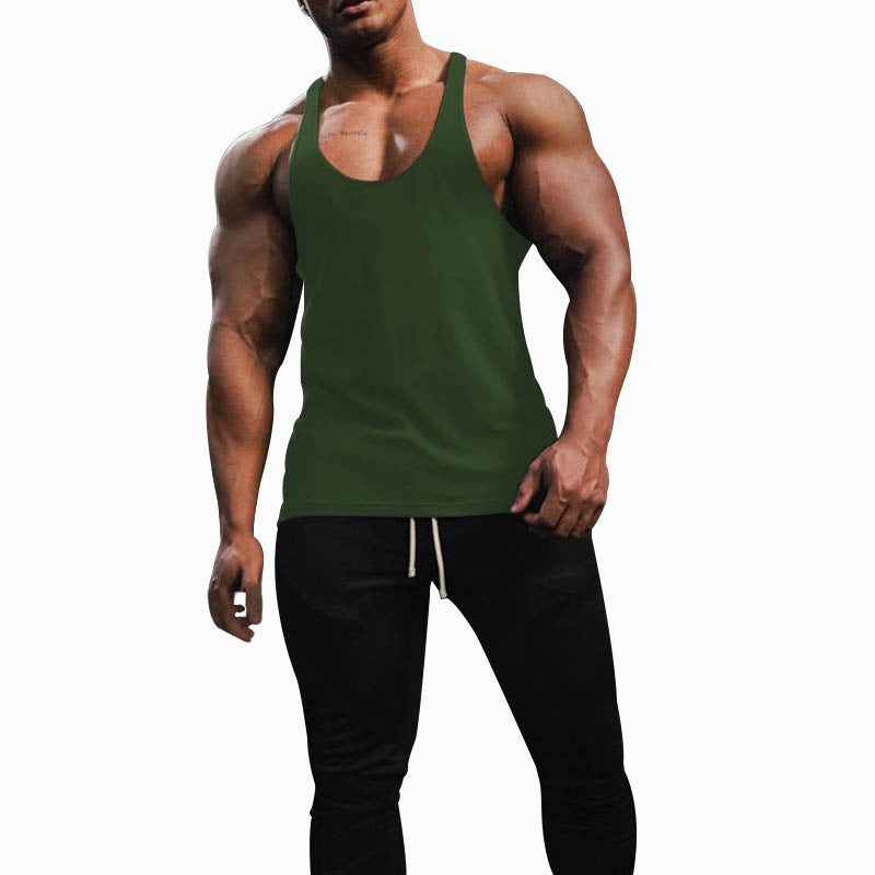 Herren Sporttanktop mit racerback Design und atmungsaktiver Baumwolle Drune