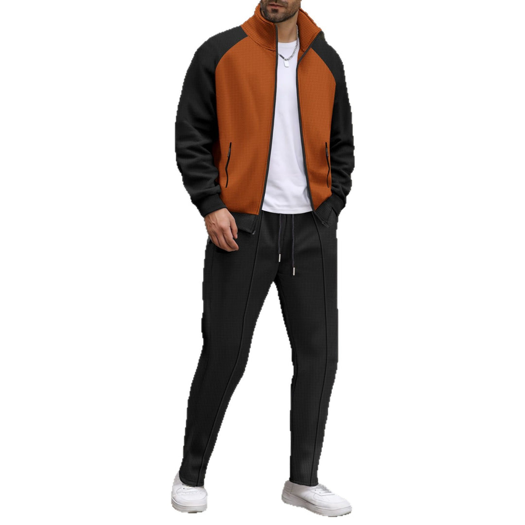 Herren Sportliche Trainingsjacke und Jogginghose Set Drune