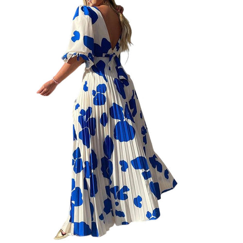 Drune | Elegantes bedrucktes Kleid in modischer Passform