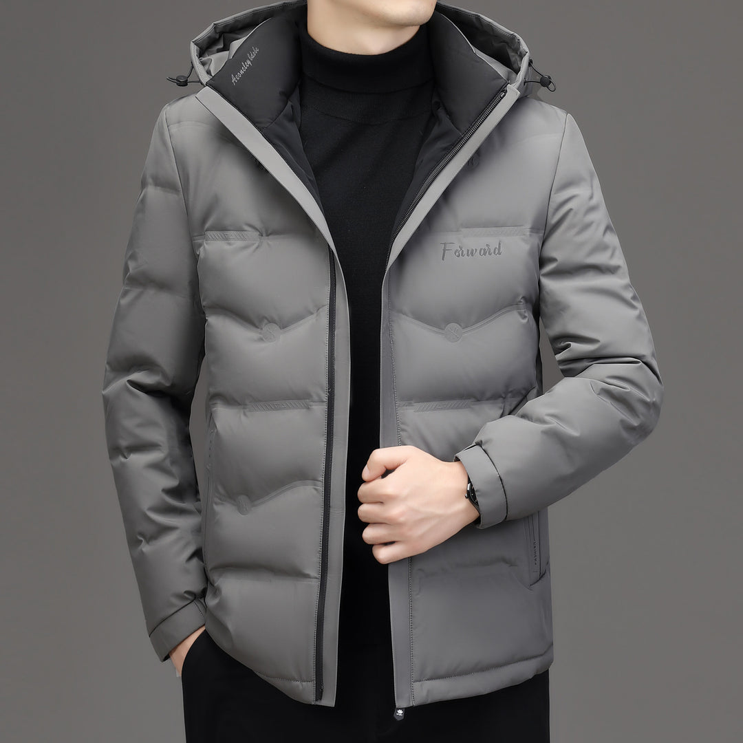 Herren Steppjacke mit Kapuze und schlanker Thermofütterung Drune