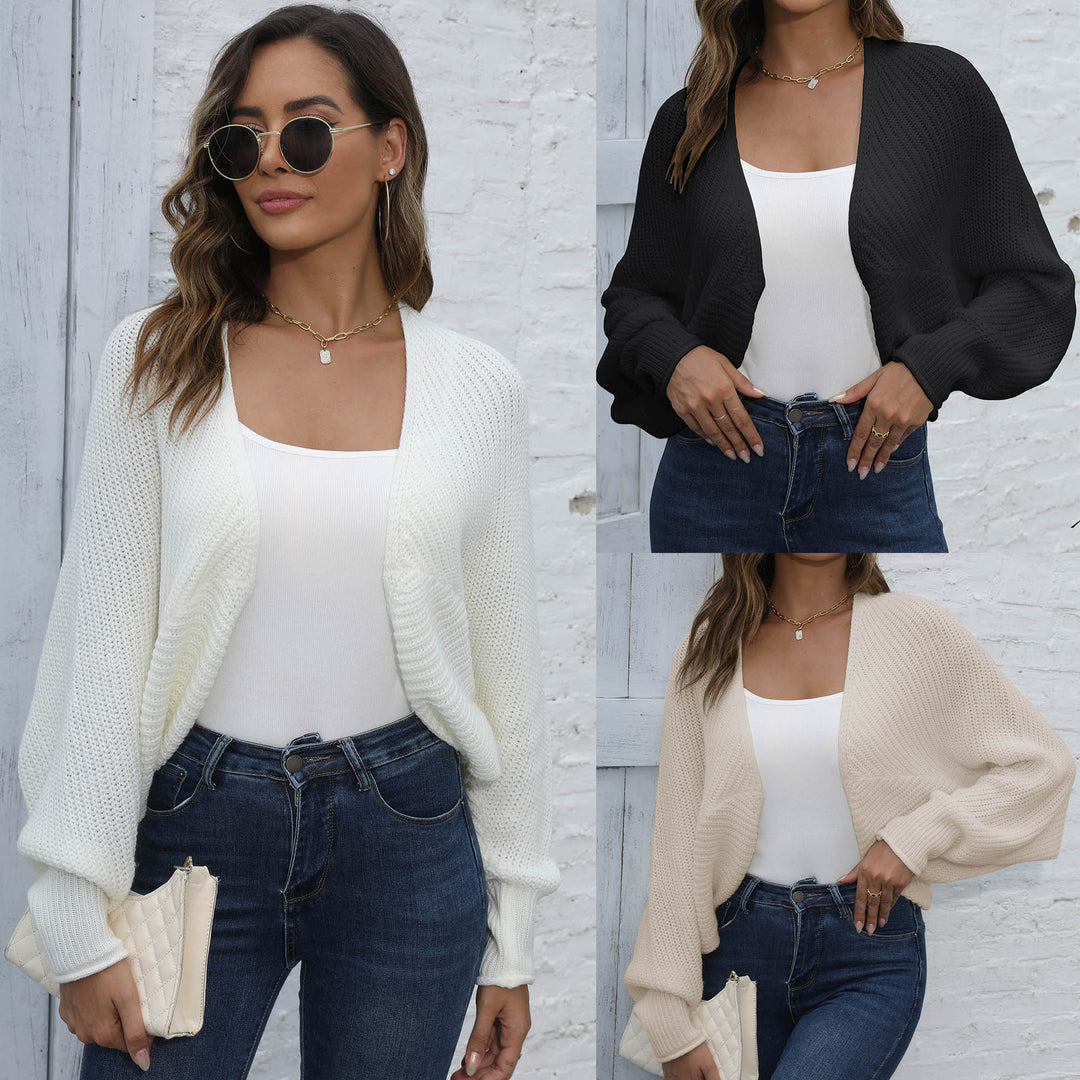 Damen luxuriöser Strick-Cardigan mit weitem Schnitt und zartem Strukturmuster Drune