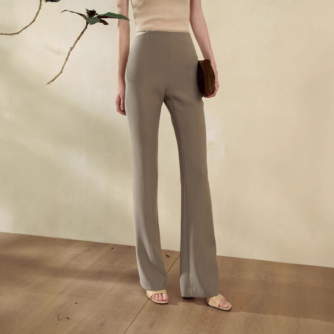Damen Elegante und figurbetonte Flared-Hosen Drune
