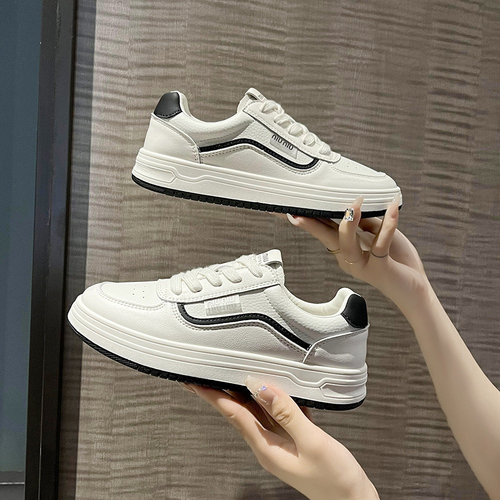 Damen lässige Sneakers mit modischem Design und dämpfender Außensohle Drune