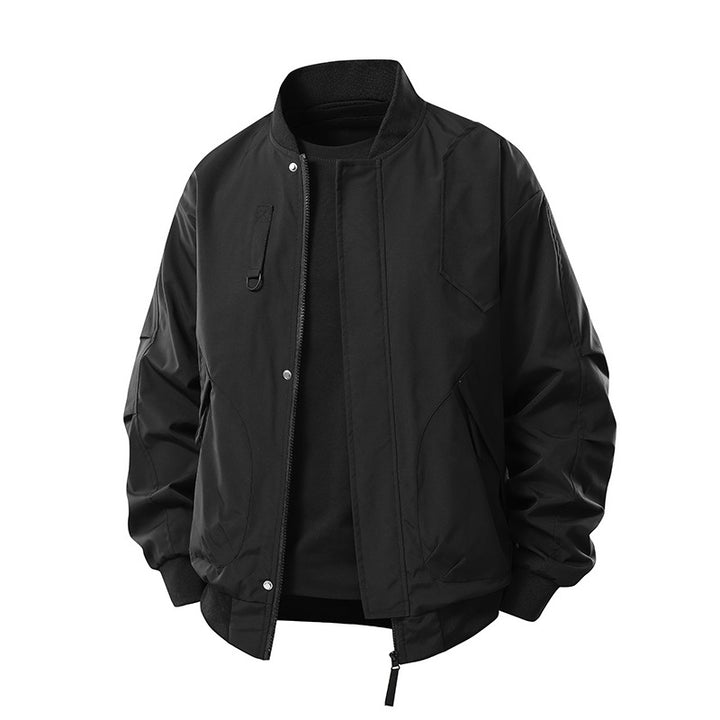 Men's  technical insulated bomber jacket with utility pockets and zip closure Drune