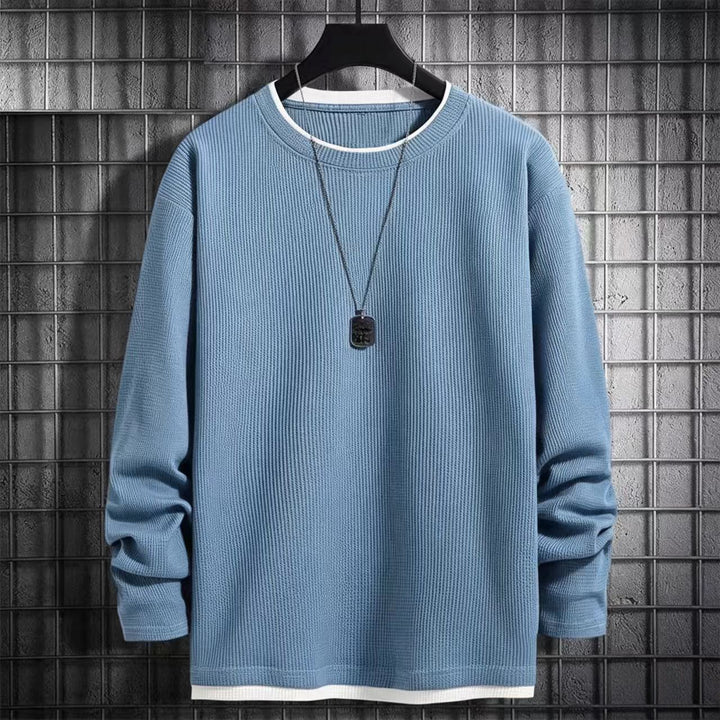 Herren Langarmshirt mit strukturiertem Design Drune