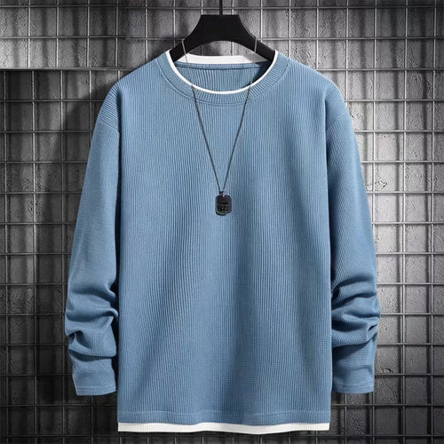 Herren Langarmshirt mit strukturiertem Design Drune