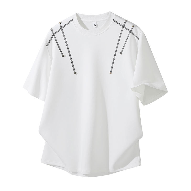 Damen Oversized T-Shirt mit einzigartigen Schulterdetails Drune