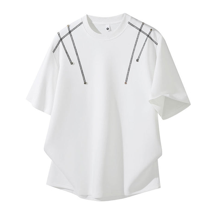 Damen Oversized T-Shirt mit einzigartigen Schulterdetails Drune