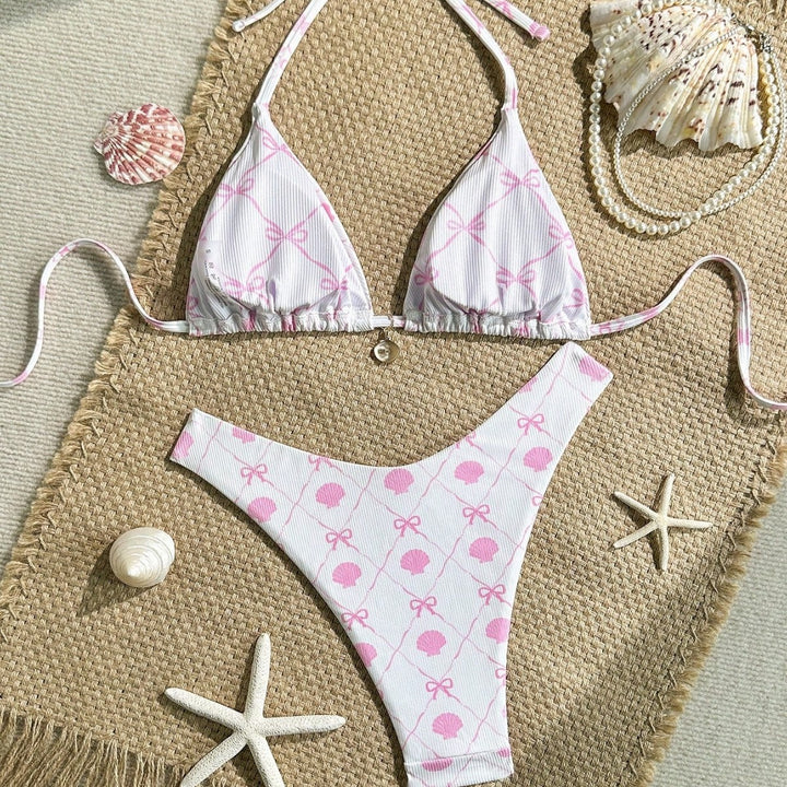 Damen Triangel-Bikini mit verspieltem Muschel-Design Drune