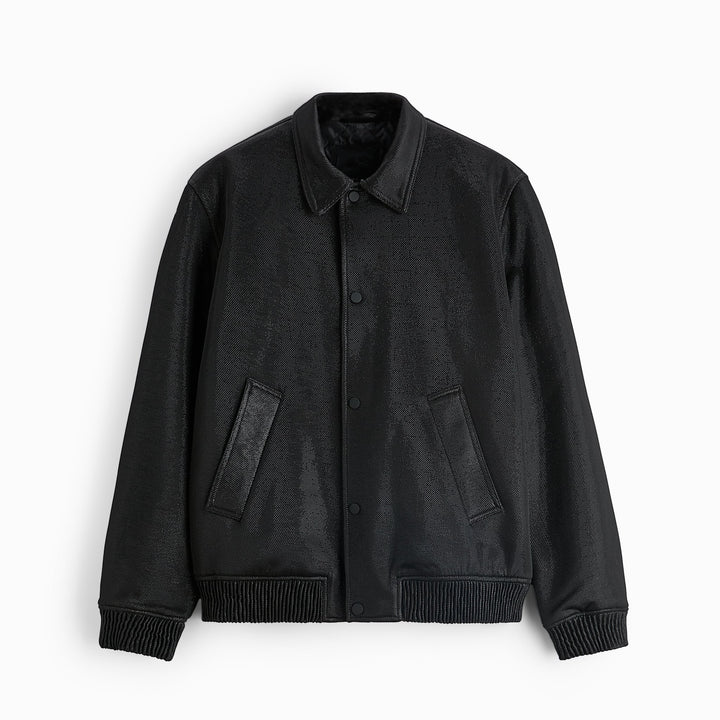 Herren Leichte Fieldjacke aus technischem Material mit aufgesetzten Pattentaschen und Stehkragen Drune