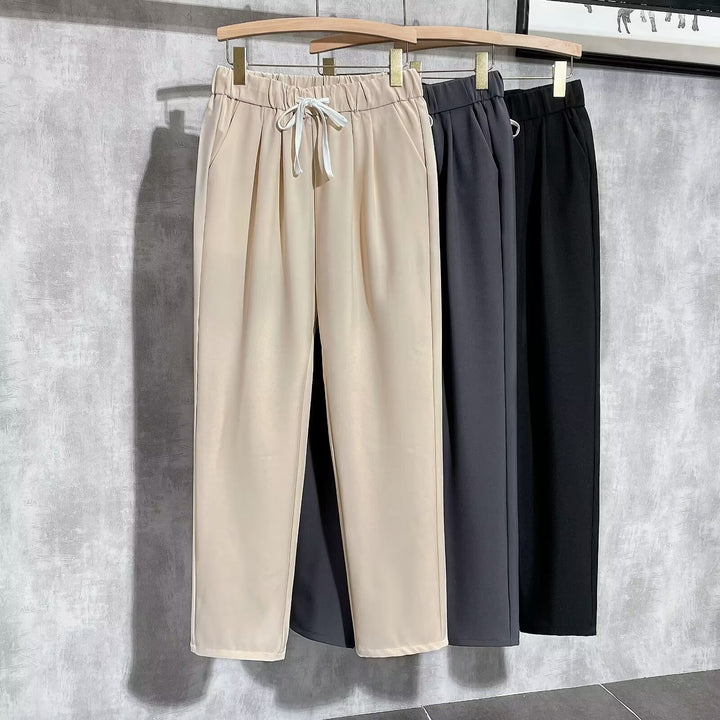 Damen Bequeme Jogginghose mit verstellbarem Bund Drune