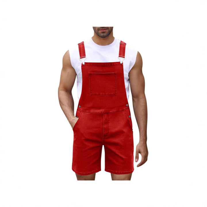 Herren Lässige Denim-Latzhose Drune