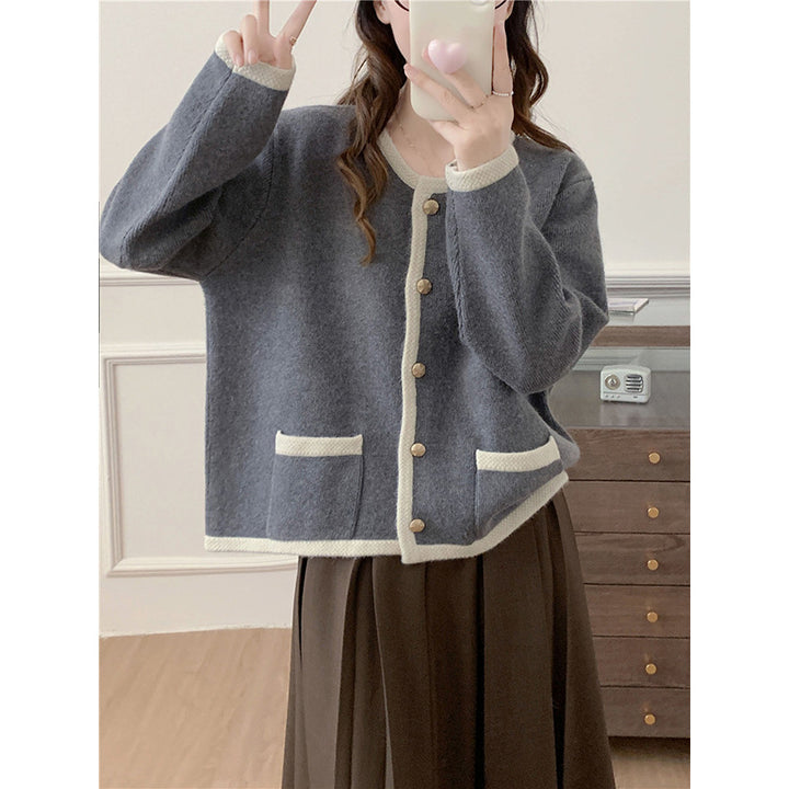 Damen Kuschelige Strickjacke Drune
